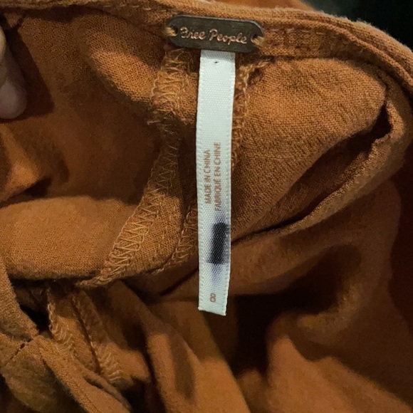 NEW Free People‎ Linen Josie Jumpsuit Size 8 - Picture 8 of 10